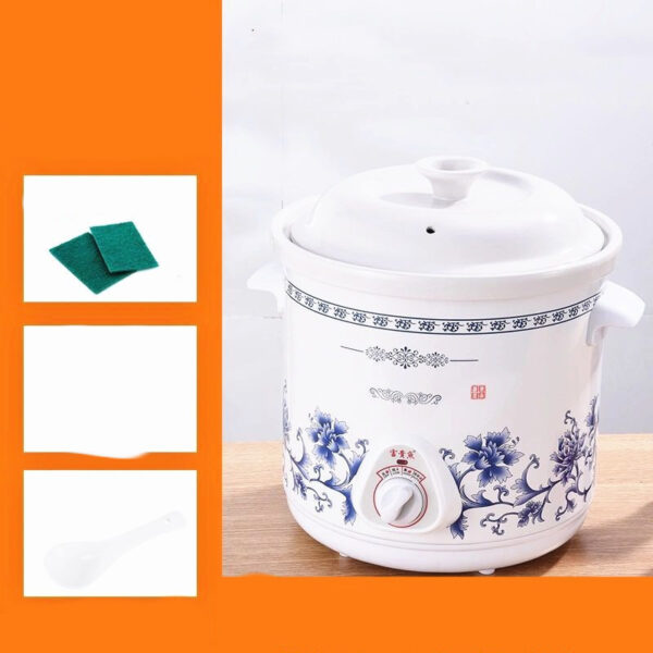 Home White Porcelain Automatic Electric Stew Pot - Image 4