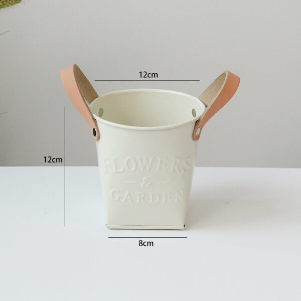 Home Garden Letter Metal Pots - Image 4