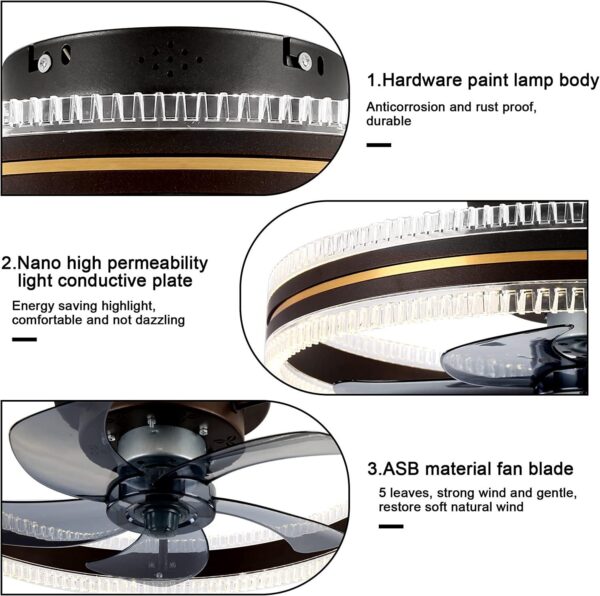 Ceiling Fan Home Integrated Invisible Ceiling Fan Light - Image 8