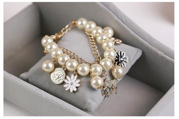 Pearl Flower Bracelet Jewelry - Image 6