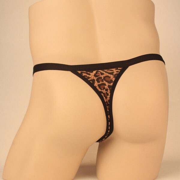 Leopard Print Underwear Men's Sexy T-back - Image 4