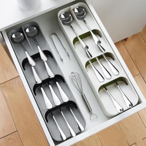 Kitchen Drawer Cutlery Compartment Storage Box - Image 3