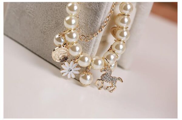 Pearl Flower Bracelet Jewelry - Image 2