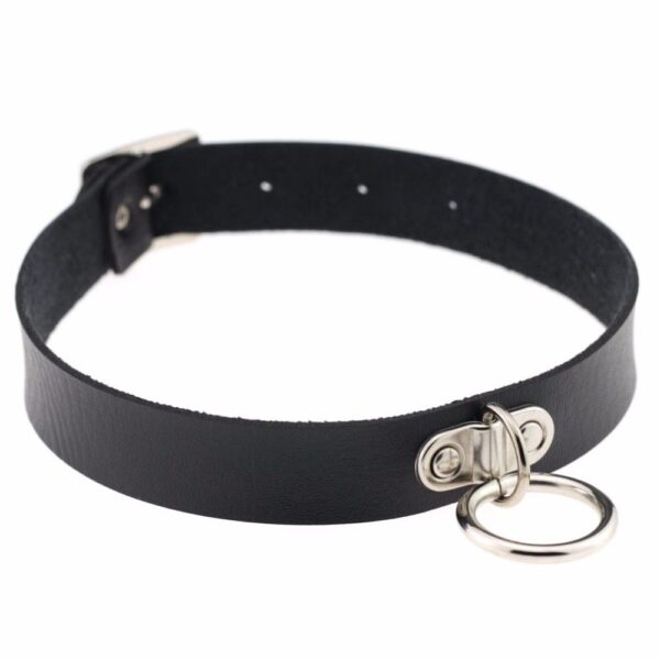 PU leather dark gothic style collar sentiment