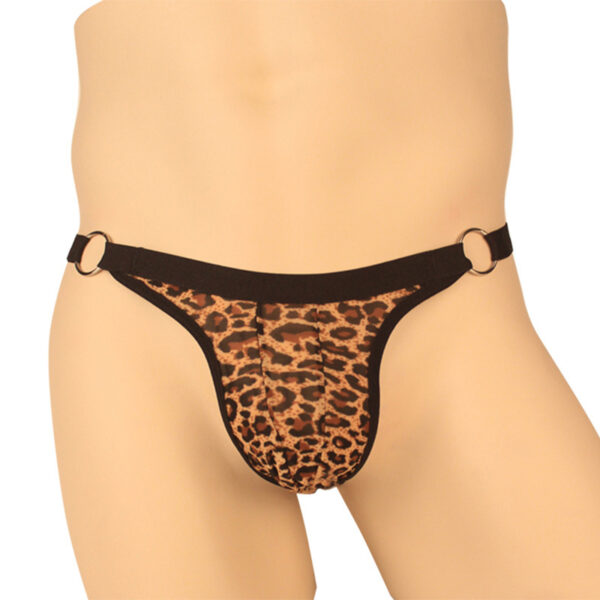 Leopard Print Underwear Men's Sexy T-back - Image 3