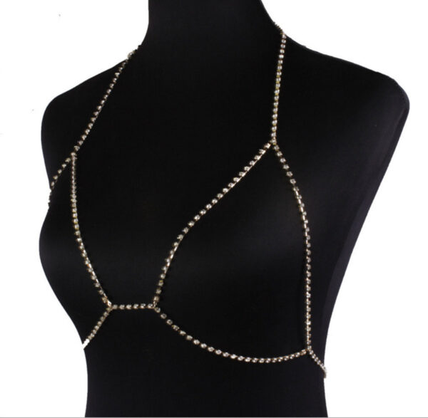 Women's Rhinestone Body Jewelry Necklace - Image 4