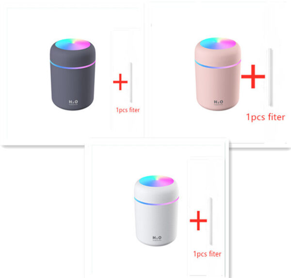 Home Car Charging Colorful Air Humidifier Usb Water Replenishment - Image 4