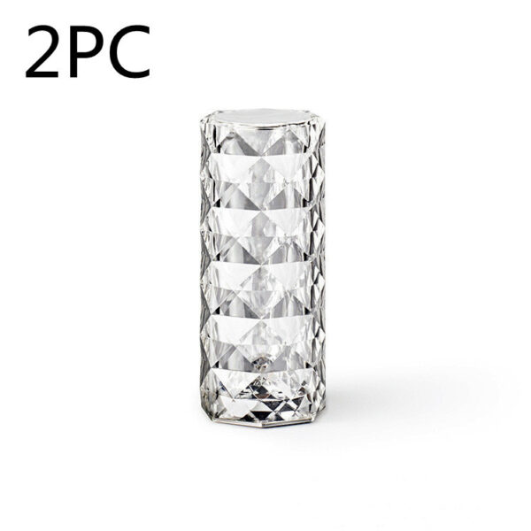 Nordic Crystal Lamp USB Table Lamps Bedroom Touch Dimming Atmosphere Diamond Night Light Rose Projector Lamp Decor - Image 9