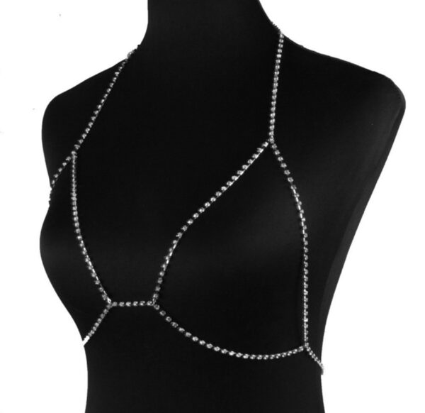 Women's Rhinestone Body Jewelry Necklace - Image 5