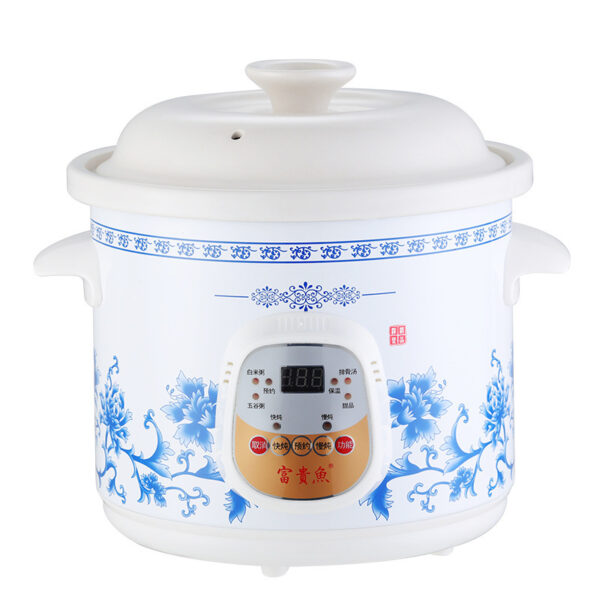 Home White Porcelain Automatic Electric Stew Pot - Image 6