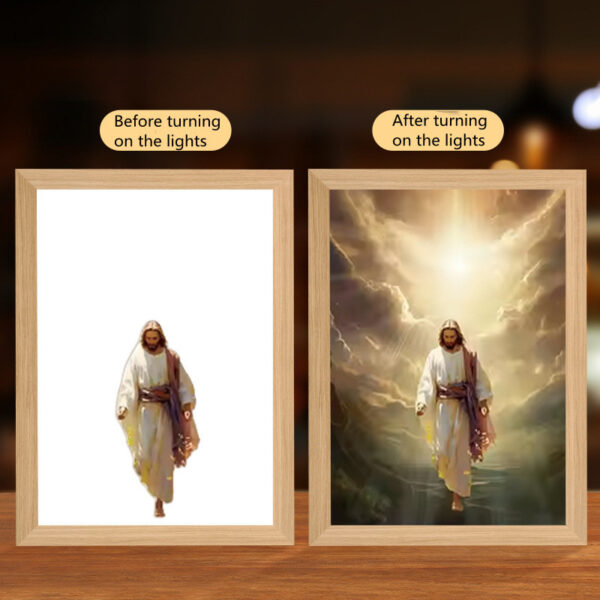 Jesus LED Light Painting Home Decoration - Image 3