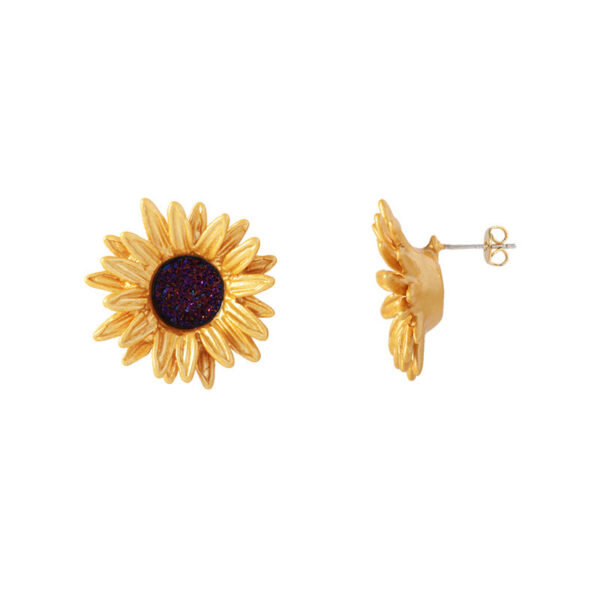 Niche Sunflower Ear Hook Jewelry - Image 5